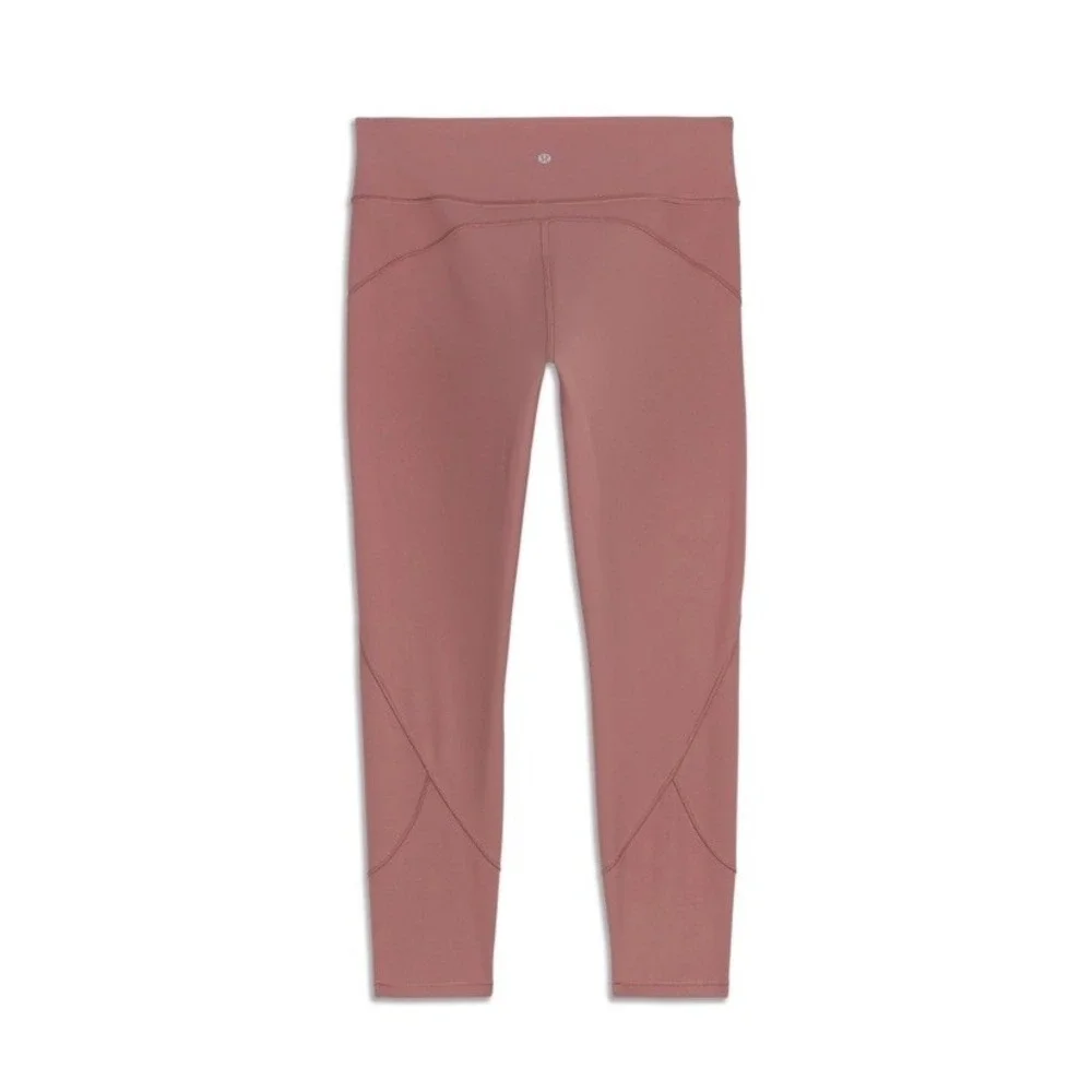 Lululemon‎ Womens In Movement Legging Size 14 Mauve Pink Spanish Oak